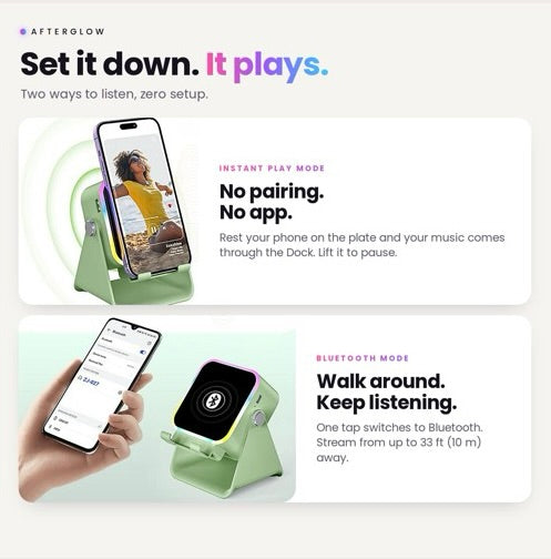 Afterglow: 2-1 Light-Up Speaker Phone Stand